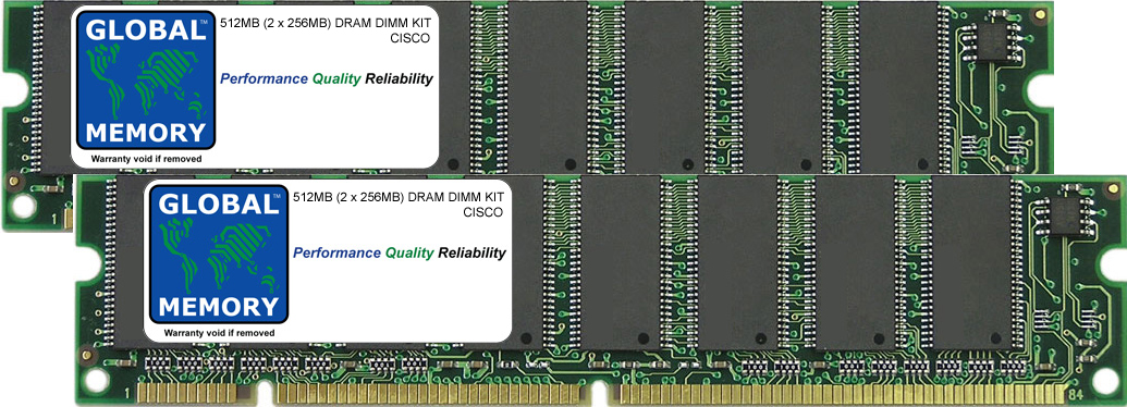 512MB (2 x 256MB) DRAM DIMM MEMORY RAM KIT FOR CISCO PIX 535 FIREWALL (PIX-535-MEM-512M)